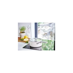 grande marque pas cher Casserole Émaillée 16cm Crème KitchenAid 7