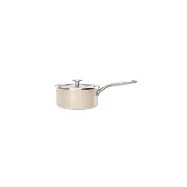 grande marque pas cher Casserole Émaillée 16cm Crème KitchenAid 1