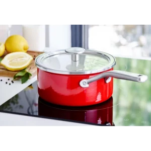 l'unique style Casserole Émaillée 18cm Rouge Empire KitchenAid 6