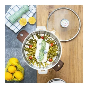 Promo 🌟 Casserole et Cuit Vapeur Inox Ø 20 cm Anses Noyer Biome Cristel 💯 boutiqued en ligne 18