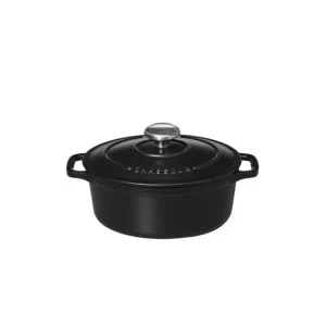 achat Cocotte En Fonte Ovale 17 Cm Noir Mat Chasseur 9