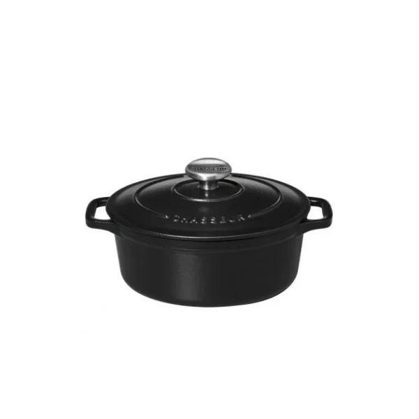 achat Cocotte En Fonte Ovale 17 Cm Noir Mat Chasseur 3