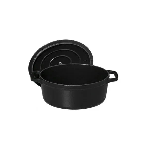 achat Cocotte En Fonte Ovale 17 Cm Noir Mat Chasseur 4