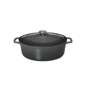 magasin pas cher Cocotte En Fonte Ovale 25 Cm Caviar Chasseur 9