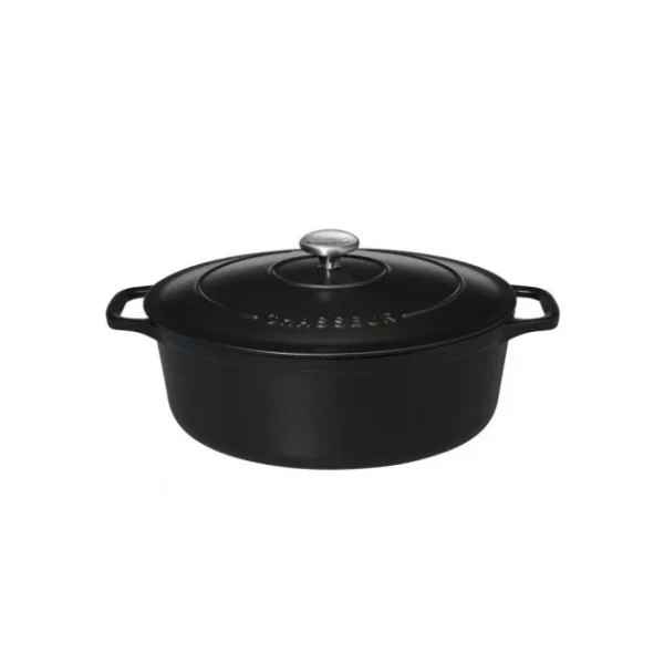 Cocotte En Fonte Ovale 25 Cm Noir Mat Chasseur mode 3