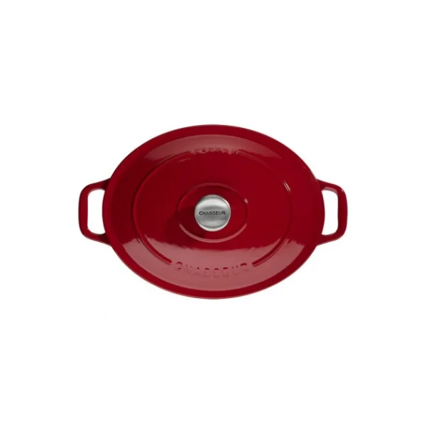 Cocotte En Fonte Ovale 25 Cm Rouge Chasseur magasin en ligne france 1