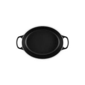 magasin solde Cocotte En Fonte Ovale 27 Cm Noir Mat Le Creuset Signature 13