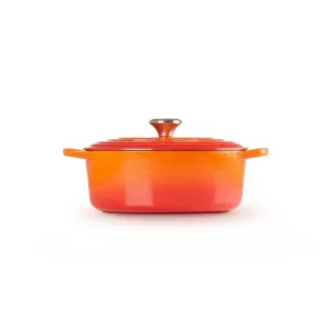 marque pas cher Cocotte En Fonte Ovale 27 Cm Volcanique Le Creuset Signature 10