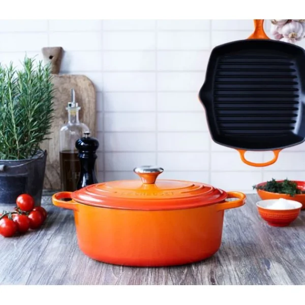 marque pas cher Cocotte En Fonte Ovale 27 Cm Volcanique Le Creuset Signature 7