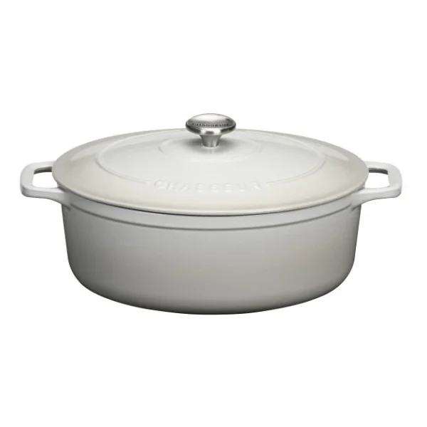 des prix incroyables Cocotte En Fonte Ovale 29 Cm Macadamia Chasseur 3