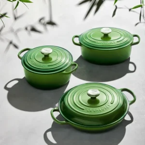 Livraison gratuite Cocotte En Fonte Ovale 31 Cm Bamboo Le Creuset Signature 15