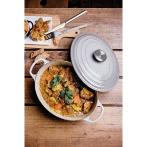 Cocotte En Fonte Ovale 31 Cm Mist Grey Le Creuset Signature Retour gratuit en magasin. 15