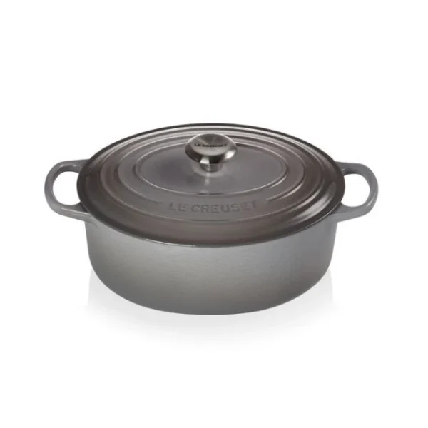 Cocotte En Fonte Ovale 31 Cm Mist Grey Le Creuset Signature Retour gratuit en magasin. 1