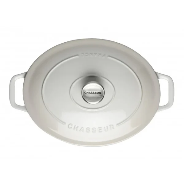 belle Cocotte En Fonte Ovale 33 Cm Macadamia Chasseur 1