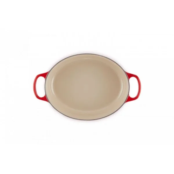 Cocotte En Fonte Ovale Basse 27 Cm Cerise Le Creuset Signature pas cher en vente 6
