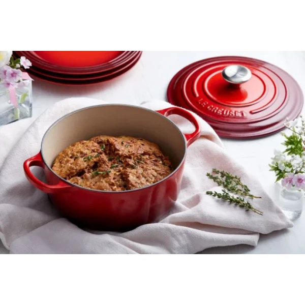 Cocotte En Fonte Ronde 20 Cm Cerise Le Creuset Signature Livraison rapide 6