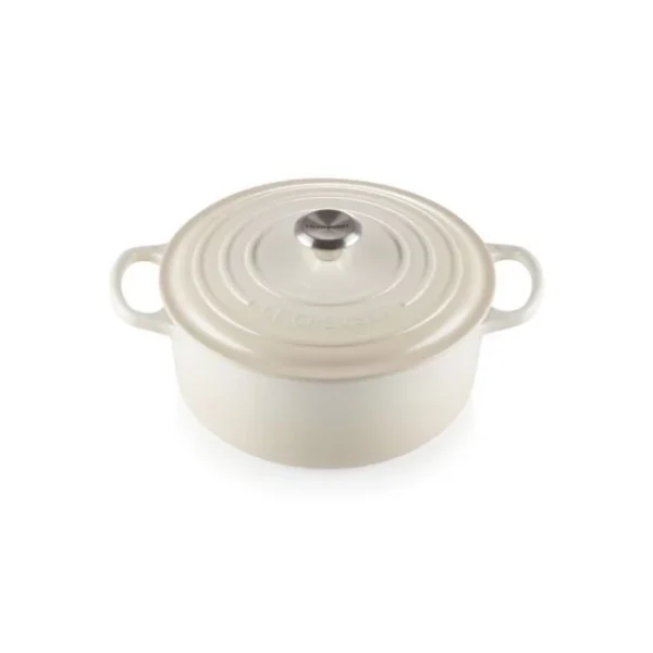 Cocotte En Fonte Ronde 20 Cm Meringue Signature Le Creuset shopping pas cher 1