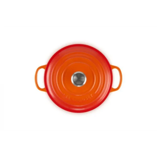 marque pas cher Cocotte En Fonte Ronde 20 Cm Volcanique Le Creuset Signature 4