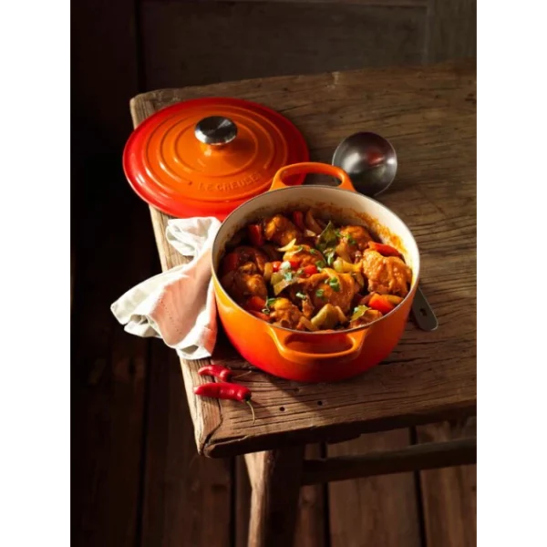 marque pas cher Cocotte En Fonte Ronde 20 Cm Volcanique Le Creuset Signature 6