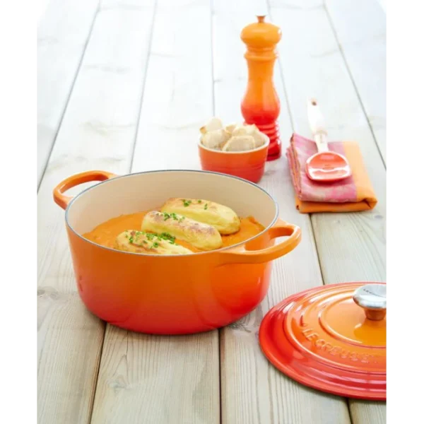 marque pas cher Cocotte En Fonte Ronde 20 Cm Volcanique Le Creuset Signature 7