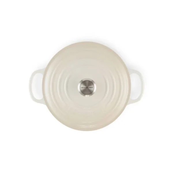 Cocotte En Fonte Ronde 22 Cm Meringue Signature Le Creuset ultratendance 4