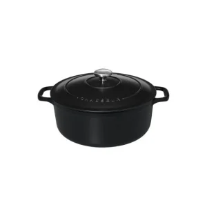 Cocotte En Fonte Ronde 22 Cm Noir Mat Chasseur prix abordable 10