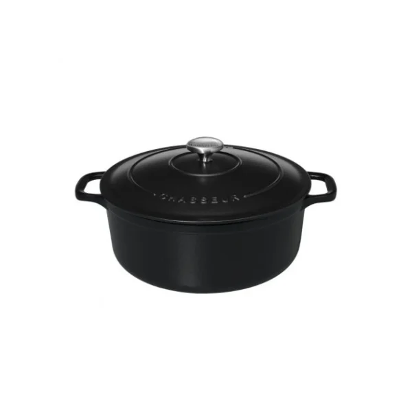 Cocotte En Fonte Ronde 22 Cm Noir Mat Chasseur prix abordable 3