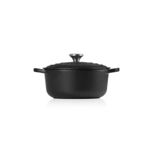 soldes magasin Cocotte En Fonte Ronde 22 Cm Noir Mat Le Creuset Signature 10