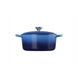 Cocotte En Fonte Ronde 22 Cm Signature Azur Le Creuset authentiques 8