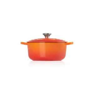 Satisfait ou Remboursé Cocotte En Fonte Ronde 22 Cm Volcanique Le Creuset Signature 10