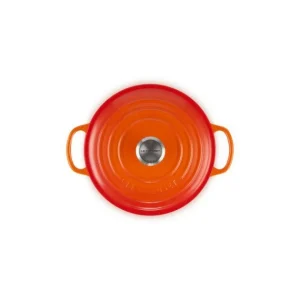 Satisfait ou Remboursé Cocotte En Fonte Ronde 22 Cm Volcanique Le Creuset Signature 12