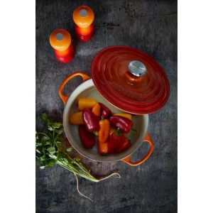 Satisfait ou Remboursé Cocotte En Fonte Ronde 22 Cm Volcanique Le Creuset Signature 16