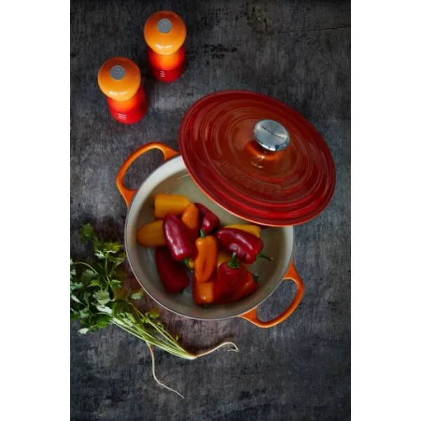 Satisfait ou Remboursé Cocotte En Fonte Ronde 22 Cm Volcanique Le Creuset Signature 6