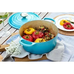 Distributeur Officiel Cocotte En Fonte Ronde 24 Cm Caraïbes Le Creuset Signature 15