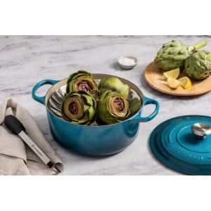 Cocotte En Fonte Ronde 24 Cm Deep Teal Le Creuset Signature prix pas cher 18