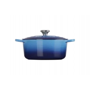 Prestation Et Rapide Cocotte En Fonte Ronde 26 Cm Azur Le Creuset Signature 8