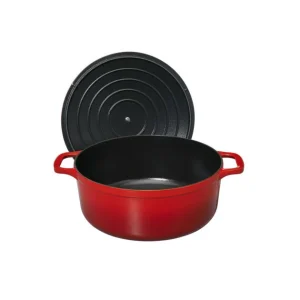 Cocotte En Fonte Ronde 32 Cm Rubis Chasseur outlet soldes 11