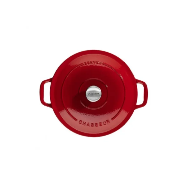 Cocotte En Fonte Ronde 32 Cm Rubis Chasseur outlet soldes 1