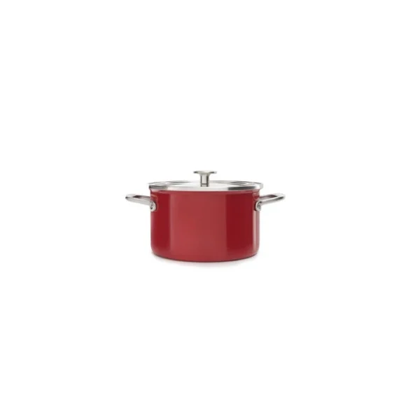 marque moins cher Faitout Émaillé 20cm Rouge Empire KitchenAid 1