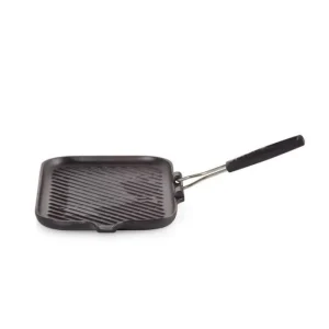 site officiel Gril En Fonte Rectangulaire 36 X 20 Cm Avec Manche Repliable Le Creuset 11