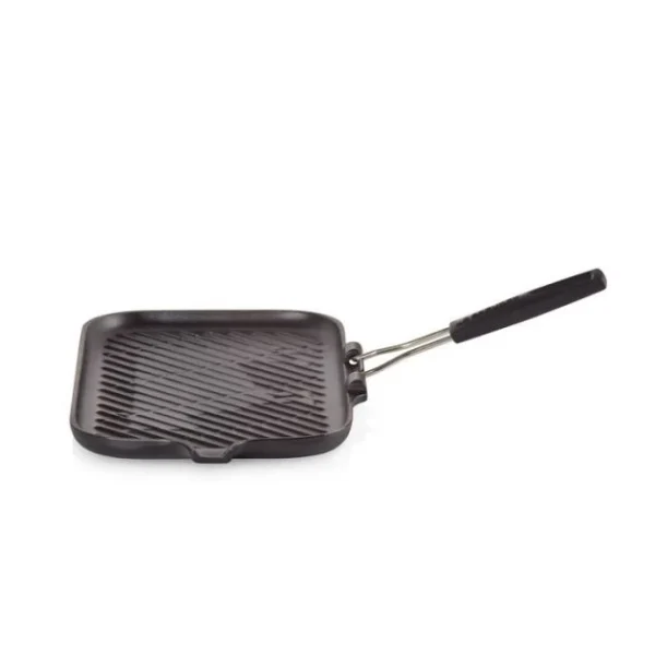 site officiel Gril En Fonte Rectangulaire 36 X 20 Cm Avec Manche Repliable Le Creuset 4