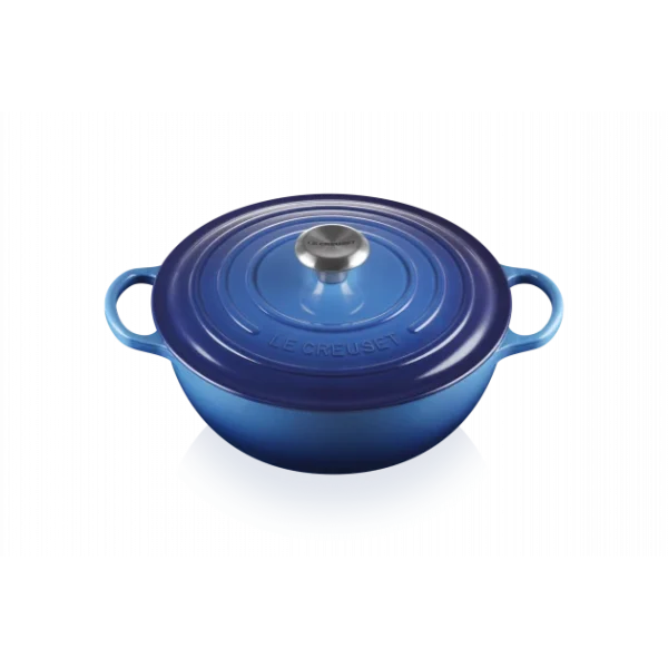 boutique en ligne Marmite En Fonte 26 Cm Azur Le Creuset Signature 1