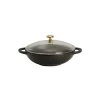 REMISE allant Mini Wok En Fonte 18 Cm Noir Mat Chasseur 8