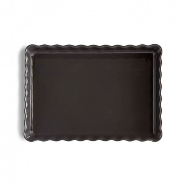 site en ligne Les meilleures critiques de 🎁 Moule à Tarte Rectangulaire en Céramique 33,5 x 24 cm Fusain Emile Henry 👍 3