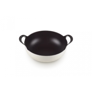 magasin solde Plat Balti En Fonte Rond 24 Cm Meringue Le Creuset 8