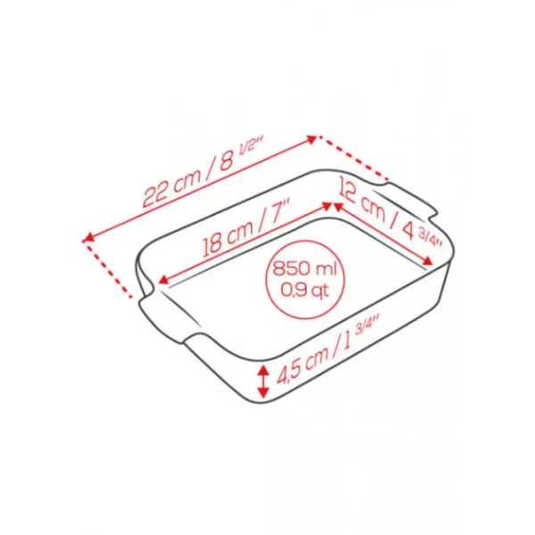 Remise 😉 Plat à Four Rectangulaire en Céramique Appolia 22 cm Ardoise Peugeot ⌛ à prix promos 5