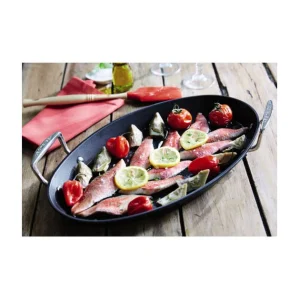 outlet Poêle à Poisson Ovale 25,5×40 Cm Anti-Adhérente Les Forgées Le Creuset 6