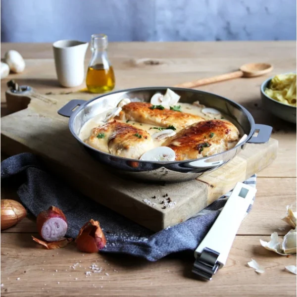 solde en ligne Poêle Lyonnaise Mutine Ø 24 Cm Inox Amovible Cristel 4