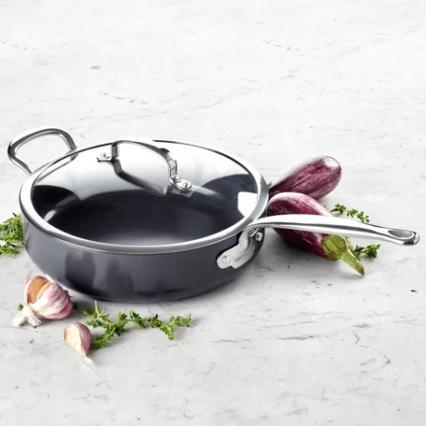 haute qualité Sauteuse En Céramique Ø 28 Cm + Couvercle, Collection BARCELONA PRO GreenPan 1