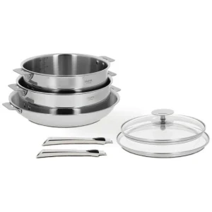 Boutique officielle Set De 7 Pièces Casteline Manche Amovible Inox Cristel 10